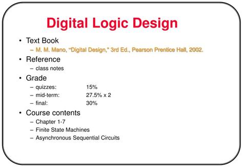 PPT - Digital Logic Design PowerPoint Presentation, free download - ID ...