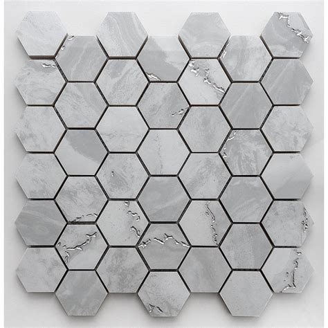 Prestige Crystal Light Grey 30cm x 30cm Mosaic Tile