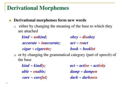 Morphology. Words, their parts and their classes - презентация онлайн