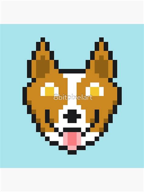 "Cute Pixel Art Corgi Design" Art Print for Sale by 8bitpixelart | Redbubble