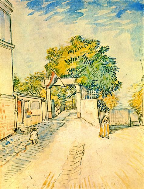 Entrance to the Moulin de la Galette - Vincent van Gogh - WikiArt.org - encyclopedia of visual arts