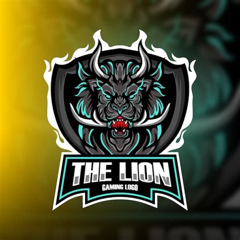 Premium Vector | The lion gaming mascot logo