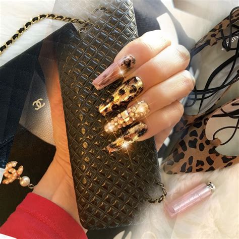 Cheetah Print Nails - Etsy