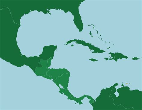 Central America: Countries - Map Quiz Game - Seterra - Caribbean Map - Map of the Caribbean ...