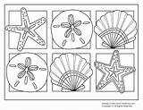 Seashells Coloring Pages  Coloring Home sketch template