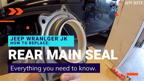 Jeep Wrangler JK Rear Main Seal Replacement Pt. I - YouTube