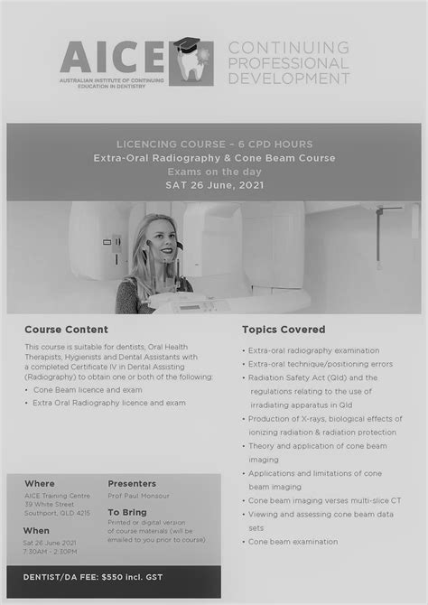 Australian Institute of Continuing Education in Dentistry EXTRA-ORAL ...