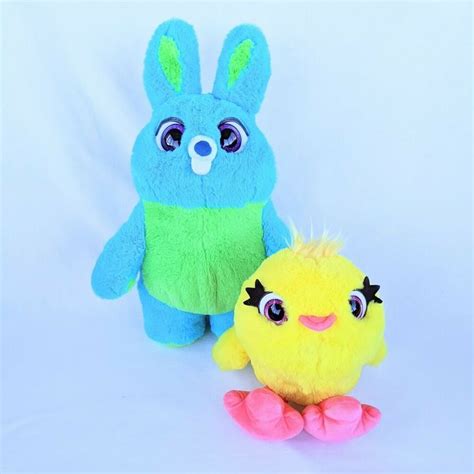 Disney Pixar Toy Story 4 Talking Ducky And Bunny Plush Disney Store ...