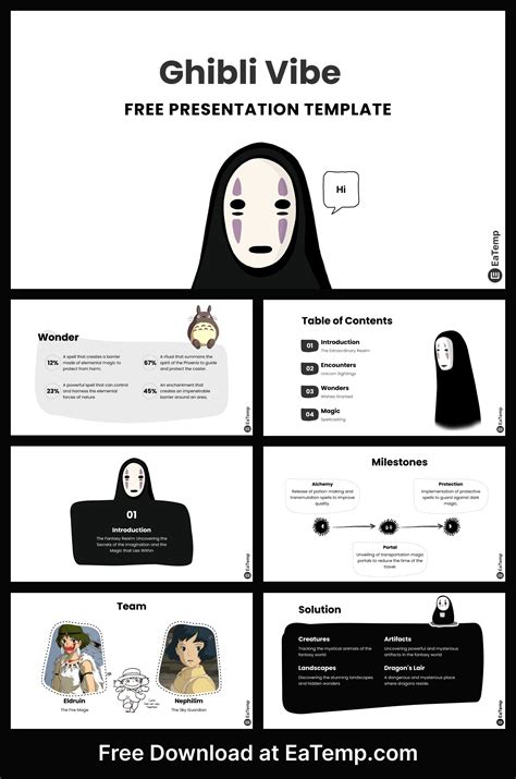 Ghibli Vibe Cute Presentation Template - EaTemp - Free and Professional ...