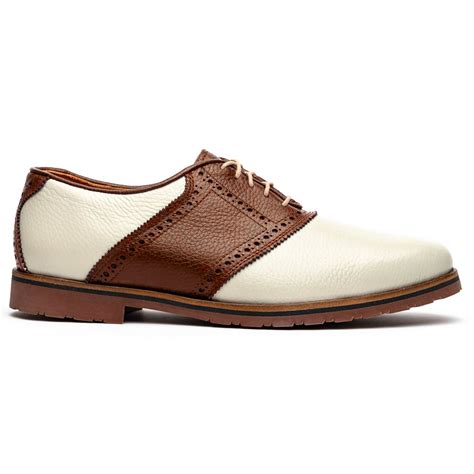 TB Phelps David Oxford Saddle Shoes Ivory / Walnut | MensDesignerShoe.com