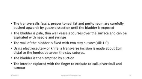 Suprapubic cystostomy