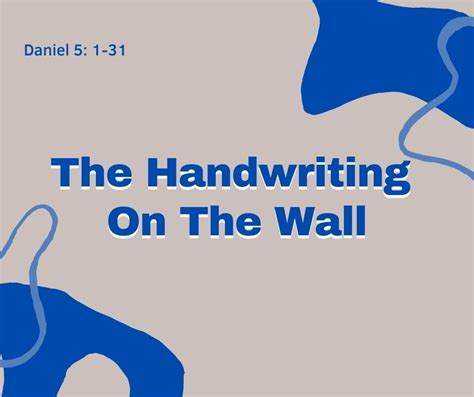 The Handwriting on the Wall — Glen Allen Church of Christ