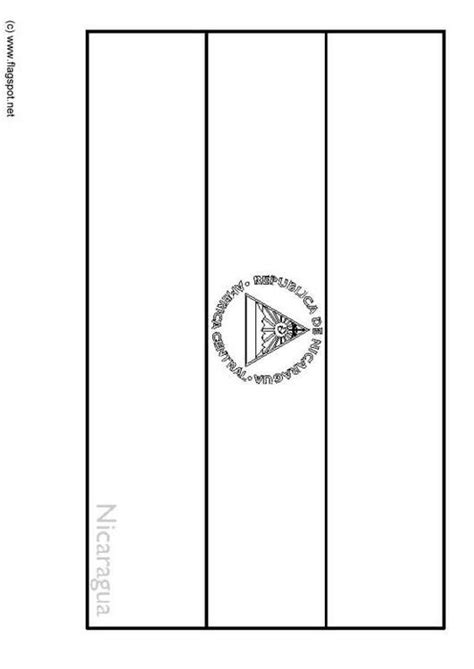 Coloring Page flag Nicaragua - free printable coloring pages - Img 6358 ...