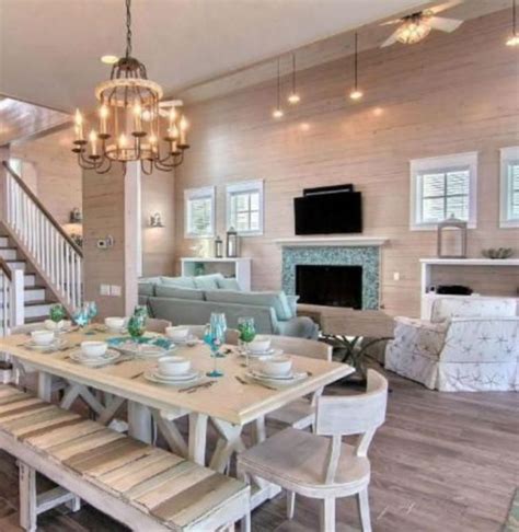 Super Fantastic Coastal Living Room Ideas | Beach house decor, Beach house interior, House styles
