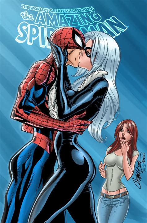 An ''Amazing'' Kisser by J-Skipper | Black cat marvel, Spiderman black cat, Black comics