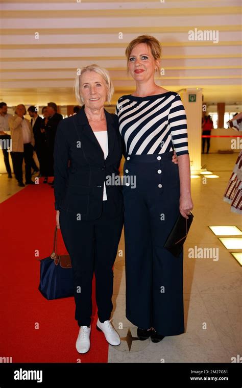 actress Sien Eggers and actress Maaike Cafmeyer pictured on the red ...