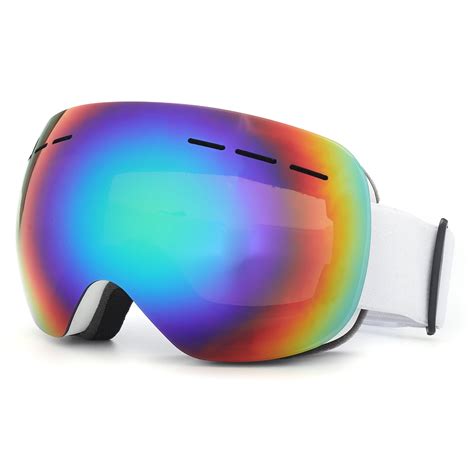 UV Protection Anti Fog Ski Goggles,Double Layer Large Spherical Snow ...