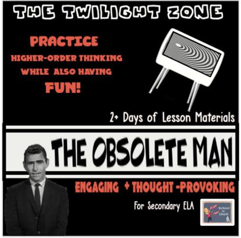 The Obsolete Man :twilight Zone 2 Days of Learning - Etsy