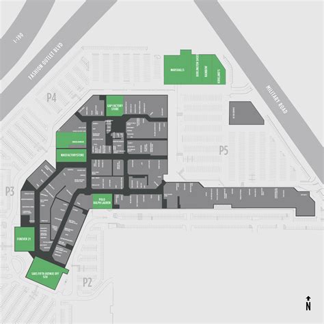 Mall Map of Prime Outlets Niagara Falls NY | Niagara falls ny, Map, Floor plans