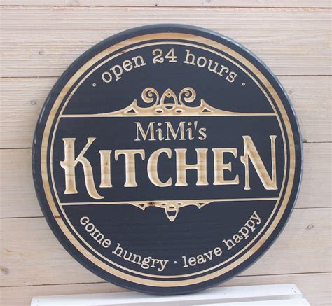 Personalized Kitchen Sign Kitchen Signs CARVED Signs - Etsy