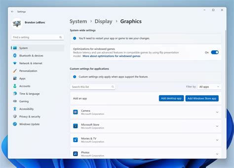 Windows 11 Gets Graphics Settings Redesign in the Latest Build