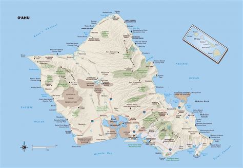 Printable Tourist Map Of Oahu