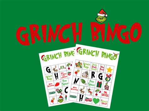 Grinch Bingo - Free Printable Christmas Game 2024