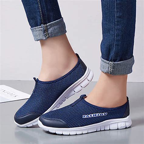 Summer Tennis Shoes Women Sneakers Breathable Mesh Light Female Casual ...