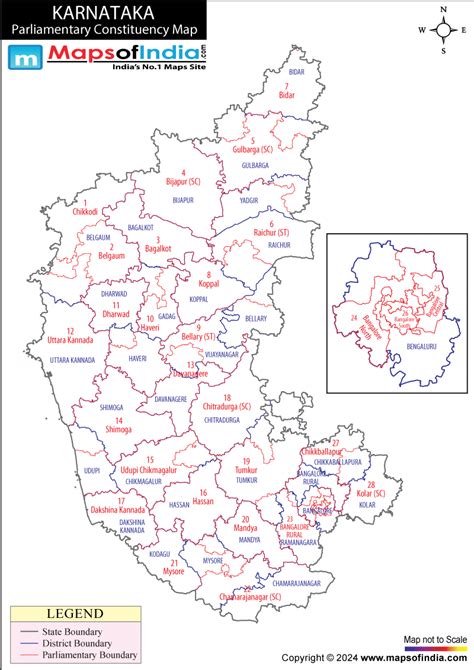 Karnataka General (Lok Sabha) Elections 2014, Karnataka Parliamentary Constituencies