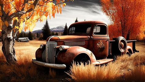 Autumn Truck By Dba Wallpapers Background, Fall Pictures, Nature, Fall ...