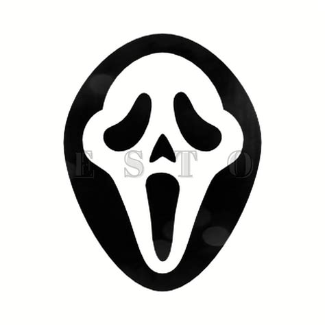 Ghostface Scream SVG, Ghostface Silhouette, Ghostface Scream Clipart, Ghostface Sticker, Digital ...