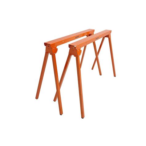 Stanley 31 in. Folding Sawhorse (2-Pack)-060864R - The Home Depot