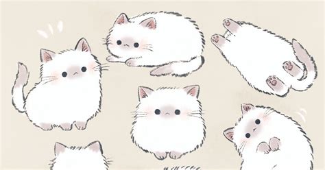 Fluffy Cat Drawings : Cats Fluffy Drawing Kamwei Ink Fong Cat Print | Bodegawasuon