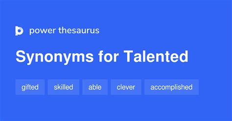 Talented synonyms - 1 266 Words and Phrases for Talented