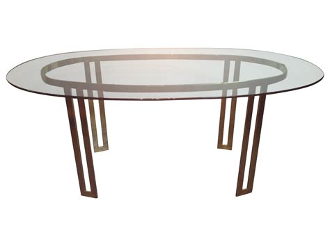 Mid-Century Baughman Style Brass Dining Table on Chairish.com Baughman ...