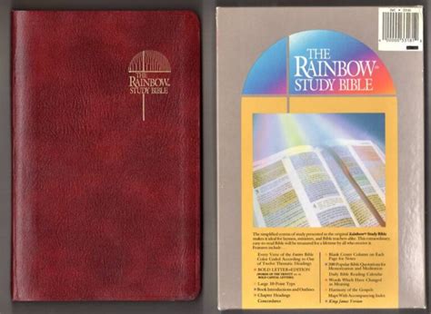 Kjv Rainbow Study Bible Large Print - Eternal Bible