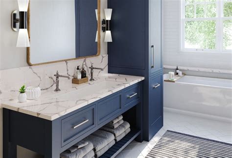 Elegant Summerbrook Cambria Quartz Bathroom Countertops