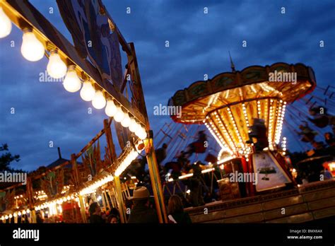 Lights at a fairground Stock Photo - Alamy