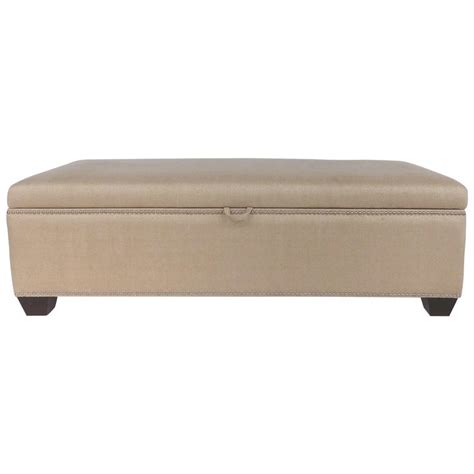 Upholstered Blanket Chest Bench with Nail-head Details at 1stDibs | upholstered blanket box ...