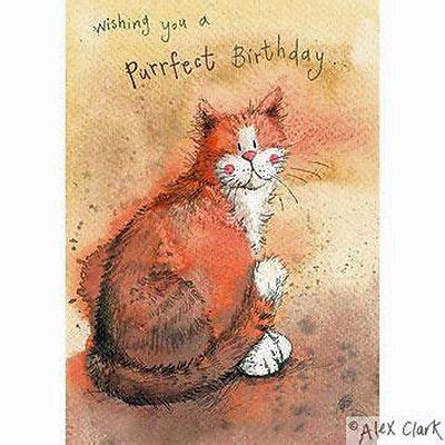 Ginger Cat Birthday Card by Alex Clark | Illustration de chat, Langage chat, Illustrations