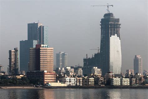 Brett Cole Photography | City skyline of downtown central Mumbai, India. photo