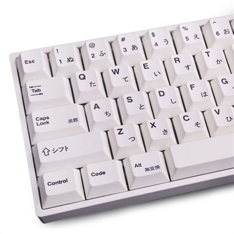 Buy 135 Keys PBT Japanese Keycaps Cherry Profile DYE-Sub White Theme Minimalist Style Suitable ...