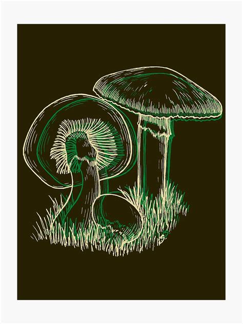 "Cottagecore Fairy Mushroom Fairycore Drawing Graphic Design 5" Sticker for Sale by ...