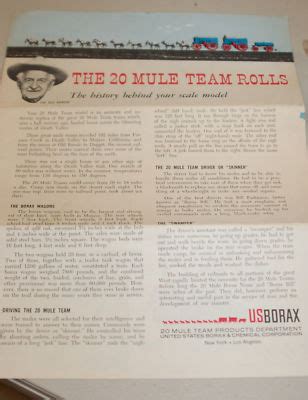 VINTAGE MODEL HOBBY KIT, 20 MULE TEAM | #139201696