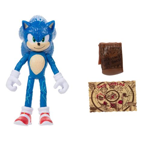 Sonic The Hedgehog - Figura De Sonic Con Mapa – Poly Juguetes