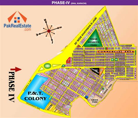 DHA Phase 4 - Karachi DHA Residential Maps - PakRealEstate.com