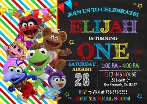 Muppet Babies Invitation Muppet Babies Birthday Muppet Babies Printable Muppet Babies Party by ...