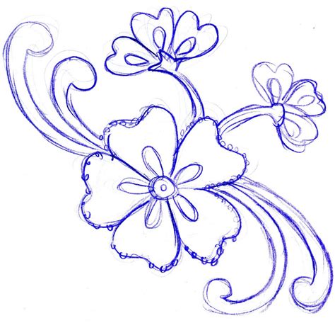 Flower Designs For Drawing at GetDrawings | Free download