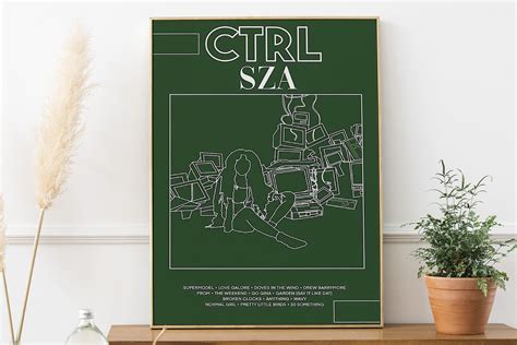 CTRL SZA Album Cover Poster Music Album Drawing SZA Print - Etsy