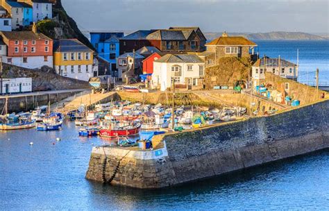 Mevagissey harbour in the evening sun